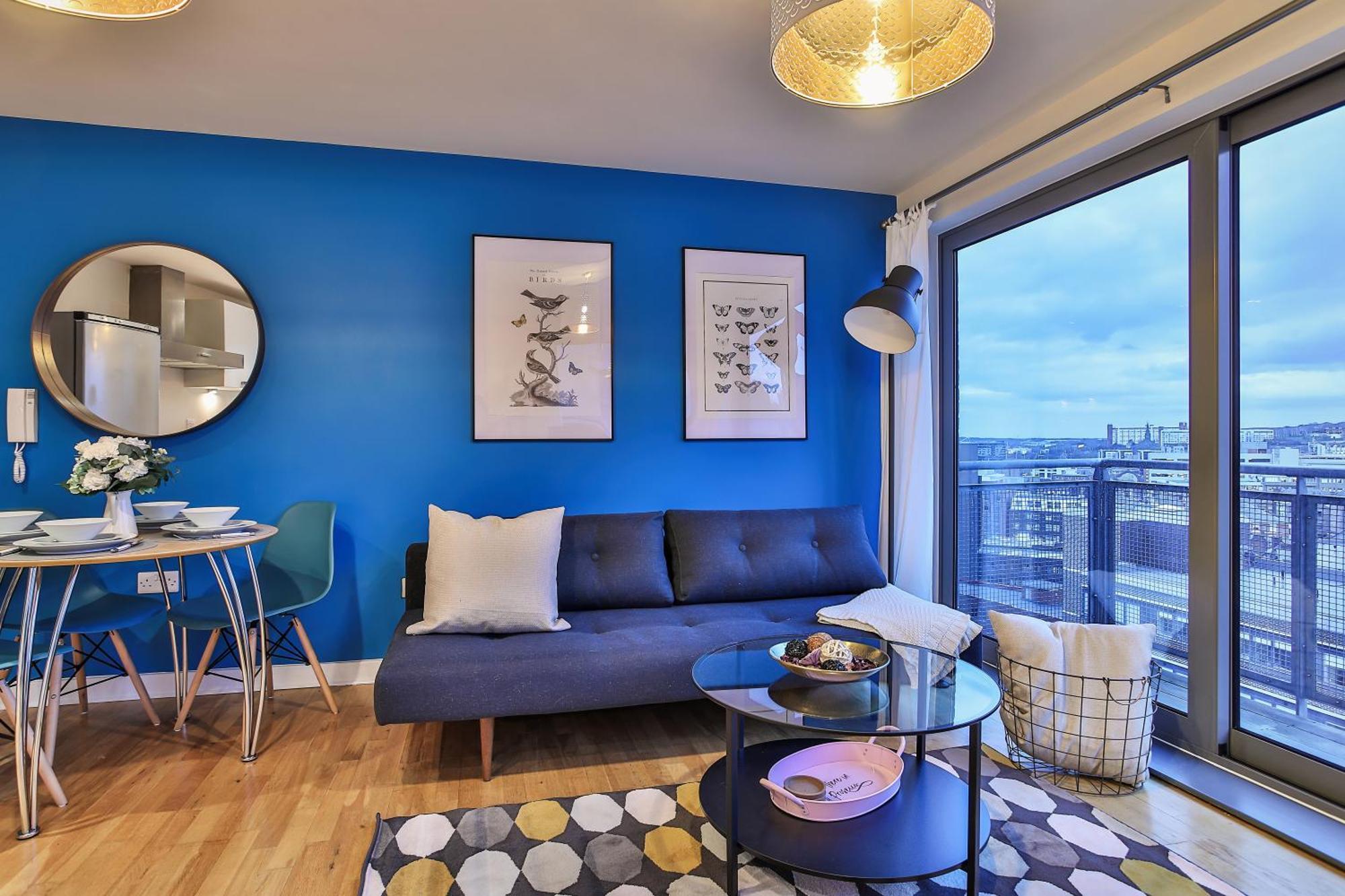 Skyview Apartment By Noknokstay - City Centre With Parking - Group, Family, Business Σέφιλντ Εξωτερικό φωτογραφία
