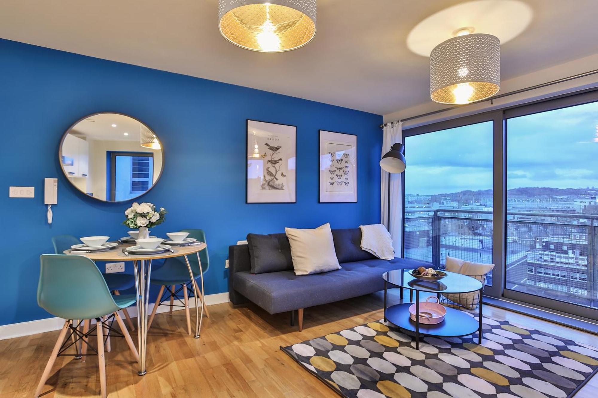 Skyview Apartment By Noknokstay - City Centre With Parking - Group, Family, Business Σέφιλντ Εξωτερικό φωτογραφία
