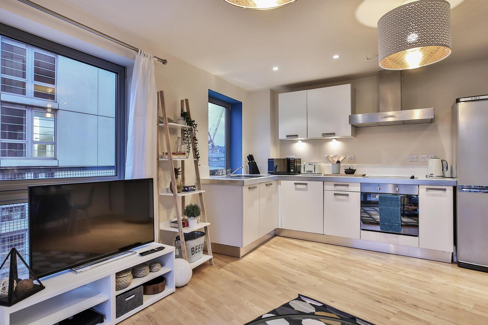 Skyview Apartment By Noknokstay - City Centre With Parking - Group, Family, Business Σέφιλντ Εξωτερικό φωτογραφία